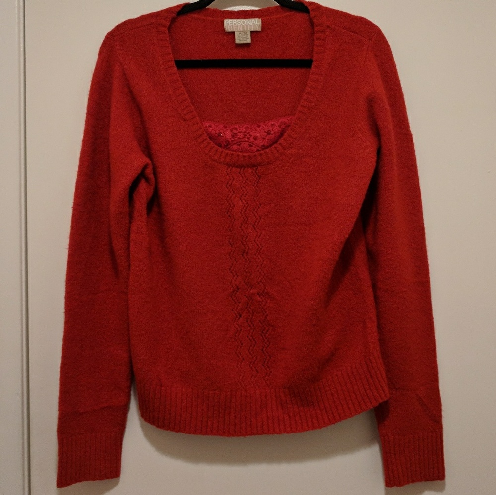 Comfy Sweater with Lace